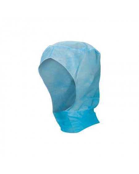 Cagoules de protection jetables Lot de 100 - Bleu Cagoules de protection jetables Lot de 100 - Bleu